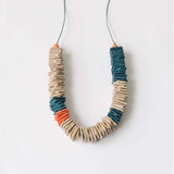 Amber L Adjustable Necklace / Cream Mix
