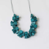 Block 2 Adjustable Necklace / Teal