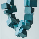 Block 2 Adjustable Necklace / Teal