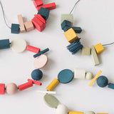 Brooke L Adjustable Necklace / Red Mix