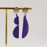 Semi Mismatch Earrings / Blueberry