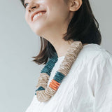 Amber L Adjustable Necklace / Cream Mix