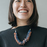 Amber S Adjustable Necklace / Brown Mix