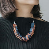 Amber S Adjustable Necklace / Brown Mix