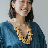 Block 2 Adjustable Necklace / Mustard