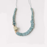 Stacked Adjustable Necklace / Green