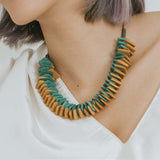 Amber S Adjustable Necklace / Mustard Mix