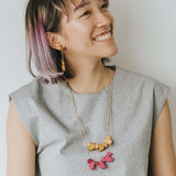 Mia Series 2 Semi Chain Necklace / Mustard