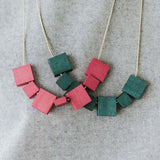 Mia Series 2 Square 2 Earrings / Teal