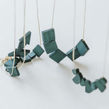 Mia Series 2 Square 1 Earrings / Teal