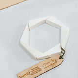 Hexagon Bracelet / Snow White