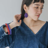 Teardrop Earrings / Blueberry