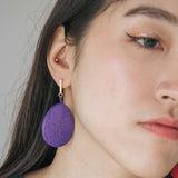 Teardrop Earrings / Blueberry