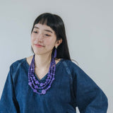Semi Mismatch Earrings / Blueberry