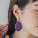Teardrop Earrings / Blueberry