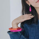 Hexagon Bracelet / Raspberry