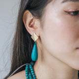 Droplet Earrings / Teal