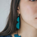 Semi Mismatch Earrings / Teal