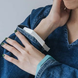 Hexagon Bracelet / Snow White