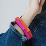 Hexagon Bracelet / Raspberry