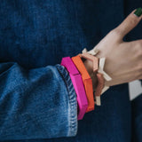 Hexagon Bracelet / Raspberry