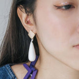 Droplet Earrings / Snow White
