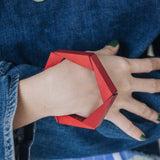 Hexagon Bracelet / Scarlet