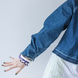 Hexagon Bracelet / Snow White