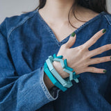 Hexagon Bracelet / Teal