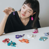 Droplet Earrings / Snow White