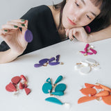 Teardrop Earrings / Lilac