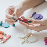 Semi Mismatch Earrings / Scarlet