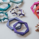 Hexagon Bracelet / Blueberry