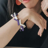 Vee Bracelet / Blueberry Mix