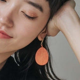 Teardrop Earrings / Campfire
