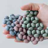 Seed Interlace Adjustable Necklace / Blue