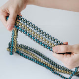 Seed Single Necklace / Navy