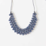 Dot Bib Adjustable Necklace / Violet