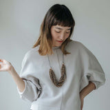 Seed Strand Adjustable Necklace / Mustard