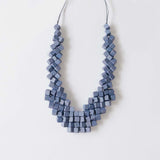 Cube Adjustable Necklace / Violet