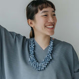Cube Adjustable Necklace / Violet