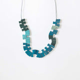 Peacock Adjustable Necklace / Turquoise Mix
