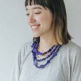 Droplet Adjustable Necklace / Blueberry