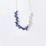 Vee Adjustable Necklace / Purple Mix