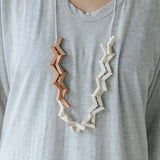 Vee Adjustable Necklace / Sand Mix