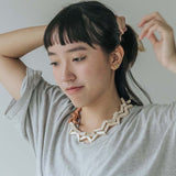 Vee Adjustable Necklace / Sand Mix