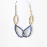 Rope Adjustable Necklace / Lavender Mix