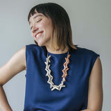 Vee Adjustable Necklace / Sand Mix