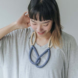 Rope Adjustable Necklace / Lavender Mix