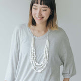 Droplet Adjustable Necklace / Snow White